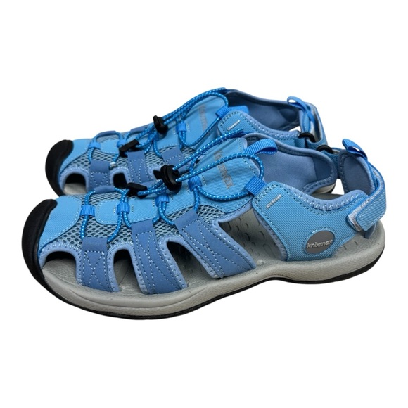NWOB Knixmax Womens Sport Sandals Athletic Closed Toe Hiking Shoe Blue Size 9 - Picture 1 of 7